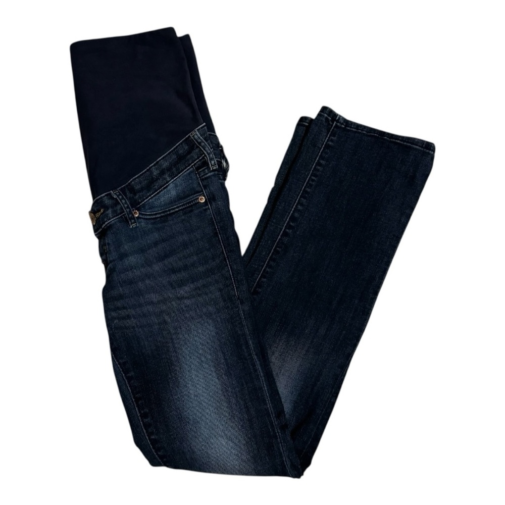 Elegant Indigo Denim Maternity Jeans